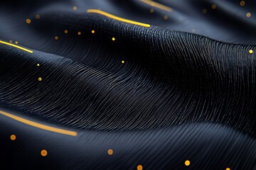 Abstract dark fabric wave pattern