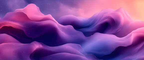 Obraz premium Abstract Color Landscape with Pink Purple Blue Gradient