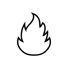 vector illustration fire line art
