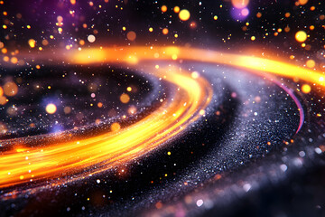 Obraz premium Abstract Spiral Galaxy Lights