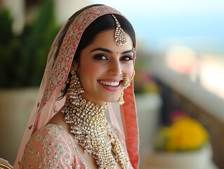 Bridal Portrait, Ocean View, India