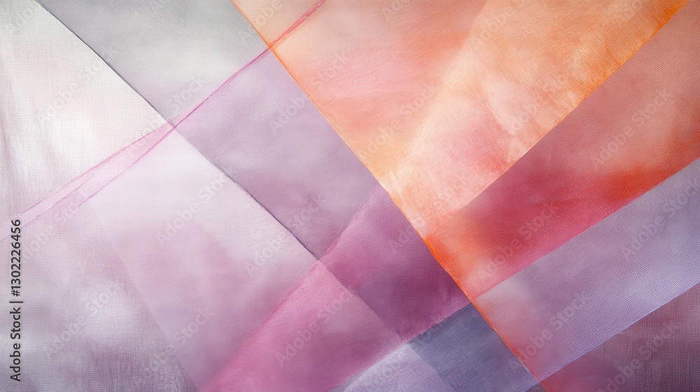 Poster Abstract gradient created using pencil strokes in muted tones displaying a harmonious blend of colors