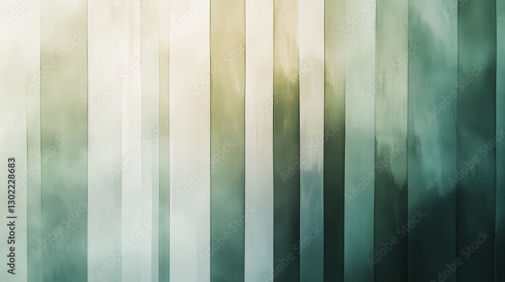 Poster Abstract composition features soft vertical lines and subtle color transitions, evoking a sense of calm and depth in visual art