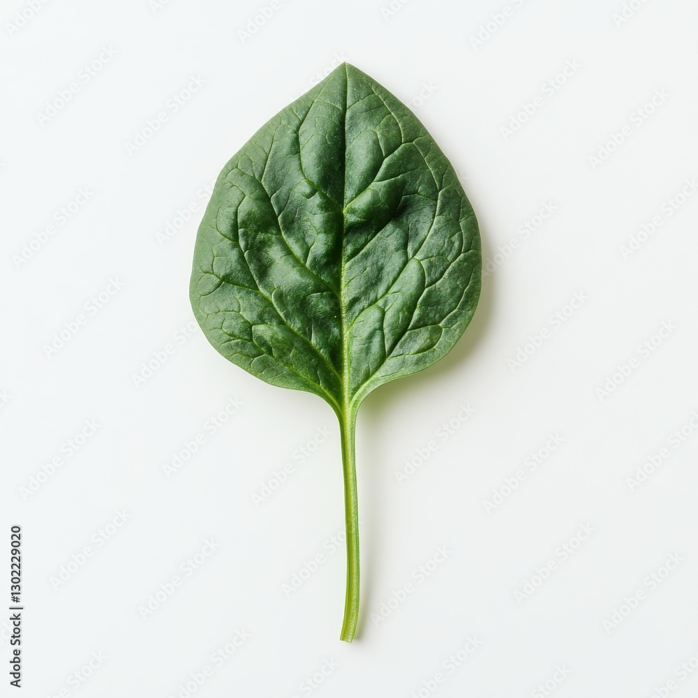 Poster fresh spinach leaf showcases vibrant green color and unique texture in a natural setting during the 