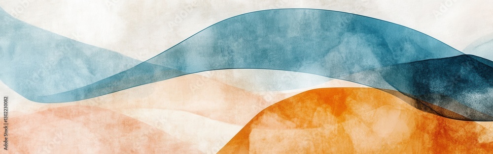 Fototapete abstract pencil strokes create a dynamic interplay of colors and shapes with overlapping layers