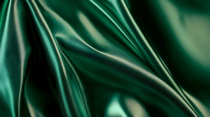 Obraz premium Elegant Emerald Green Blurred Metallic Texture with Soft Sheen