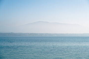 Fototapeta premium le lac Léman à Founex