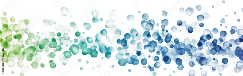 Aufkleber Elegant gradient of blue pencil strokes with subtle variations in texture creating a serene atmosphere throughout the composition