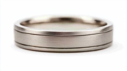 Elegant Silver Wedding Band with Smooth Finish and Simple Design