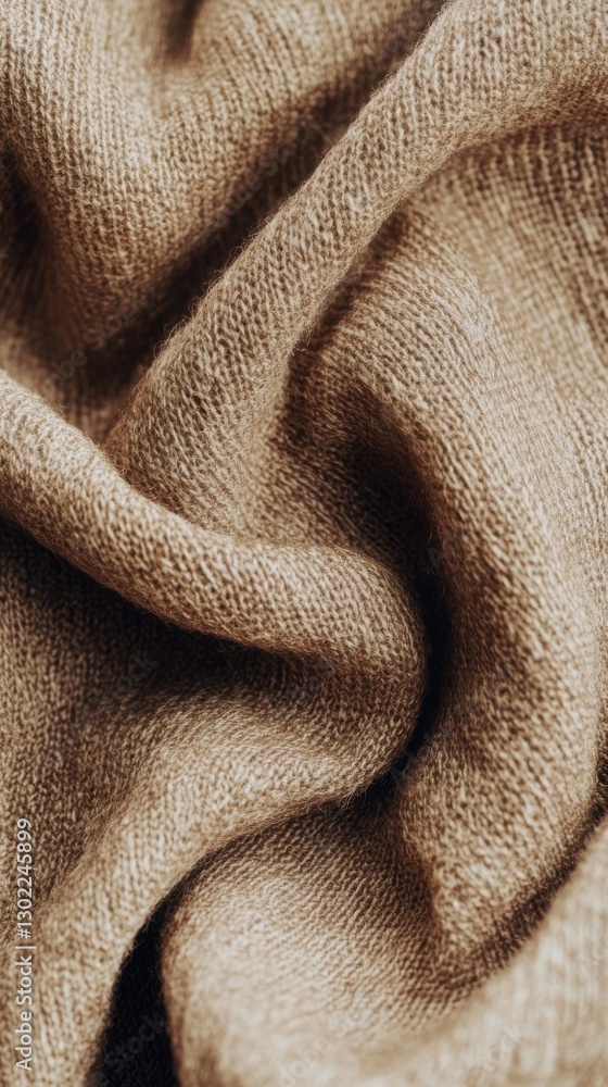 Leinwandbilder textured chocolate fabric background showing intricate folds and soft details suitable for various d
