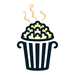 pop corn icon vector art.