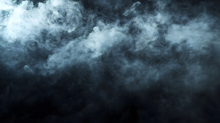 Abstract dark foggy backdrop with a gritty texture and smooth transitions from black to gray