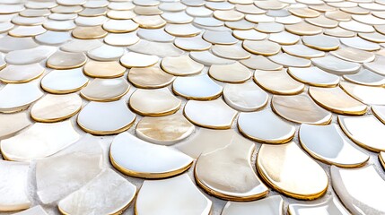 Elegant mosaic design contemporary space interior decoration close-up view modern aesthetic