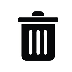 vector trash can icon