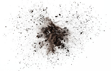 Dust Particles Scatter in a Burst From a Central Point in a Clean Background