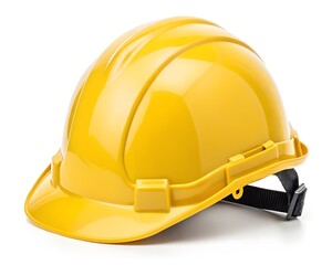 Protective Yellow Hard Hat for Safety in Construction and Industrial Workplaces
