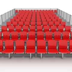 Fototapeta premium 3d render Bleachers design element. Furniture