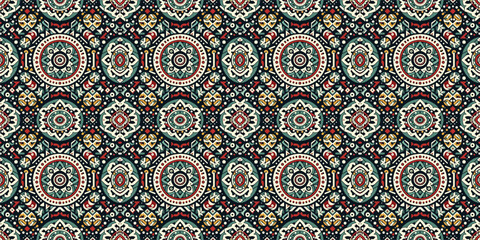 Fototapeta premium Tribal seamless pattern traditional abstract 
