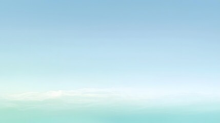 Obraz premium 4. A soothing gradient from pale mint green to sky blue, creating a fresh and airy ambiance