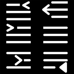 sidebar icon vector design symbol templates
