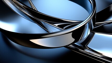 Abstract Metallic Rings Design