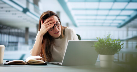 Shocked business woman dealing with ransomware attack