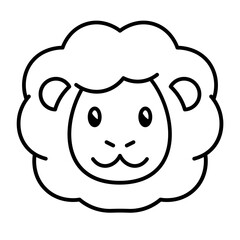 Sheep outline icon	
