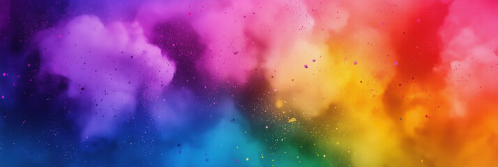 Creative concept close-up of vibrant abstract digital color explosion