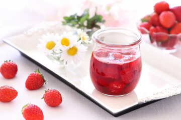 Homemade strawberry jam　いちごソース　いちごジャム