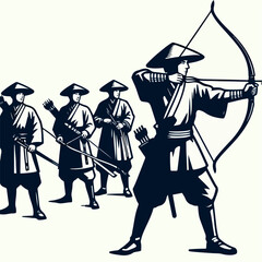 vector illustration of a knight