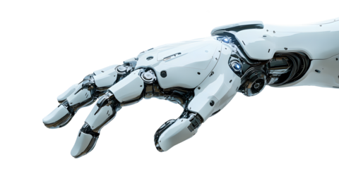 Futuristic robotic hand with advanced mechanical fingers