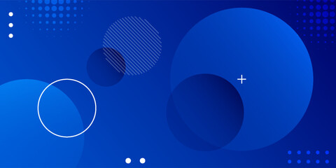 Abstract background with geometric gradient circle. Dynamic shapes composition. Vector illustration