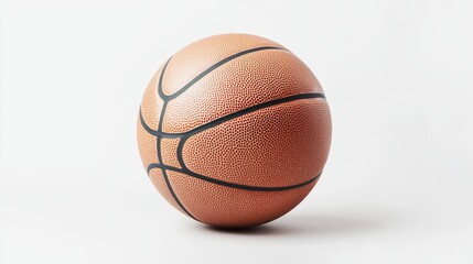 Obraz premium Basketball on a white background. Concept of sport, game, and competition.