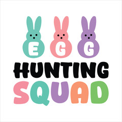 Hunting Squad Easter T-Shirt Design.