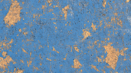 Fototapeta premium Blue and Beige Textured Wall, Peeling Paint, Exterior, Urban Decay, Design Background