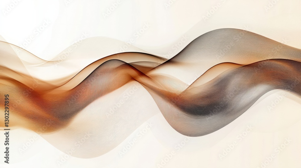 Poster vector border with two strokes, sleek and simple design, sharp geometric lines and smooth curves