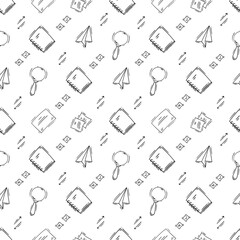 business seamless pattern. doodle startup pattern. business background