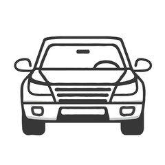 Fototapeta premium Car icon on the front