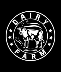 Dairy farm - Custom Printable Design Cut File for Cricut and Silhouette – Instant Download for DIY Projects