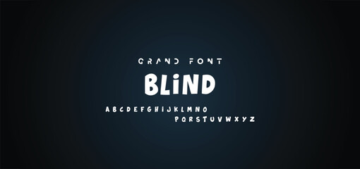 Cartoon font Vector of modern abstract alphabet