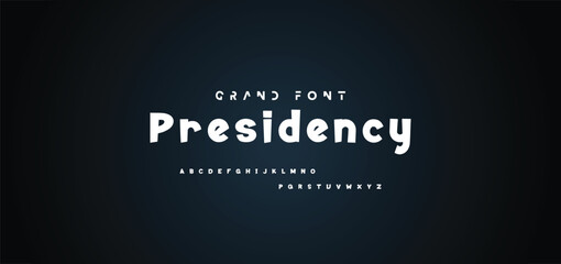 Cartoon font Vector of modern abstract alphabet