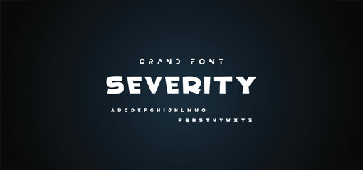 Cartoon font Vector of modern abstract alphabet