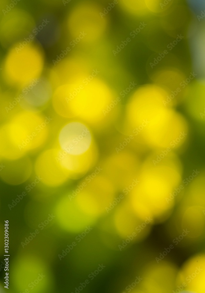 Aufkleber blurred yellow and green tones in a soft focus abstract create an ethereal background, featuring a s