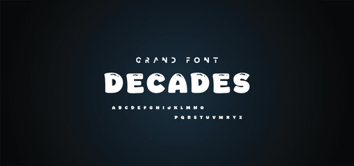 Cartoon font Vector of modern abstract alphabet