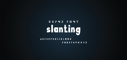 Cartoon font Vector of modern abstract alphabet