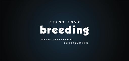 Cartoon font Vector of modern abstract alphabet
