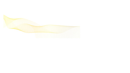 Luxury yellow golden wavy curve lines background. Digital futuristic technology concept. Gradient banner background.  Science, banner, business, poster, template, music background.