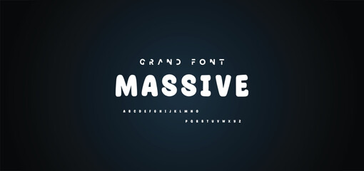 Cartoon font Vector of modern abstract alphabet