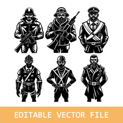 army men plastic soldiers vector cut file home decor printable wall art decal set