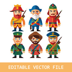 Male and female soldiers in uniform